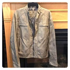 NEW - Calvin Klein Faux Leather Men’s Moto Jacket